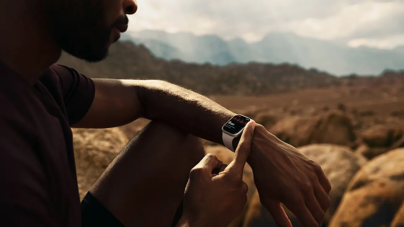 Omrom HeartGuide on a wrist