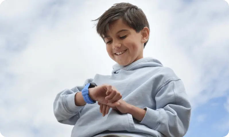 Kid with Gabb Smartwatch