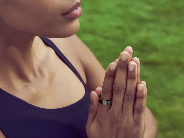 Ultrahuman Ring Air during yoga or meditation